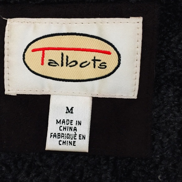 🤎 Talbots very smart fitted Chocolate imitation suede coat. - Picture 8 of 11